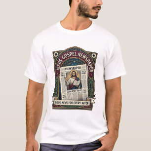 T-shirt Journal de l'Évangile de Jésus Journal chrétien F