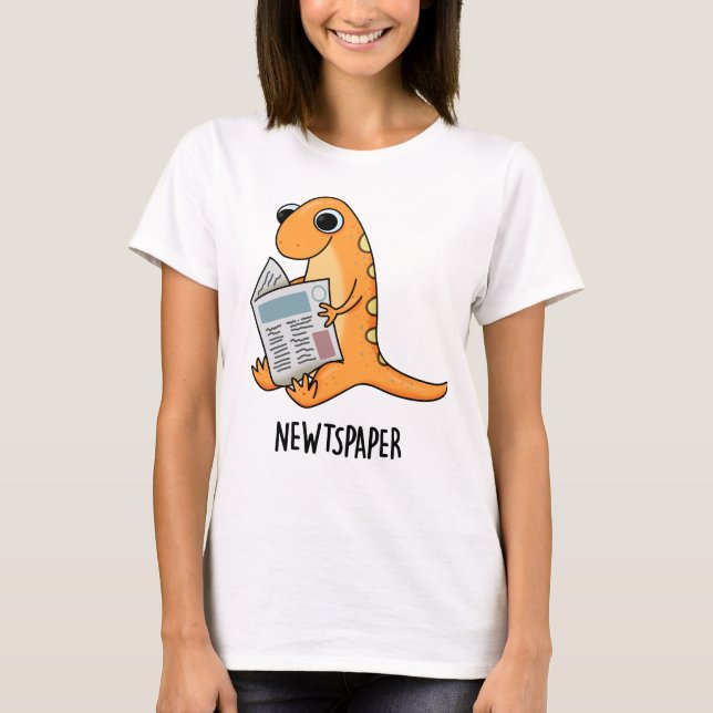 T-shirt Journal Drôle Jeu de journal (Devant)