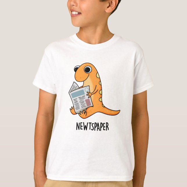 T-shirt Journal Drôle Jeu de journal (Devant)