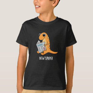 T-shirt Journal Funny Newt Pun Dark BG