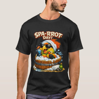 T-shirt Journée au spa drôle Perroquet Spa Relax Design