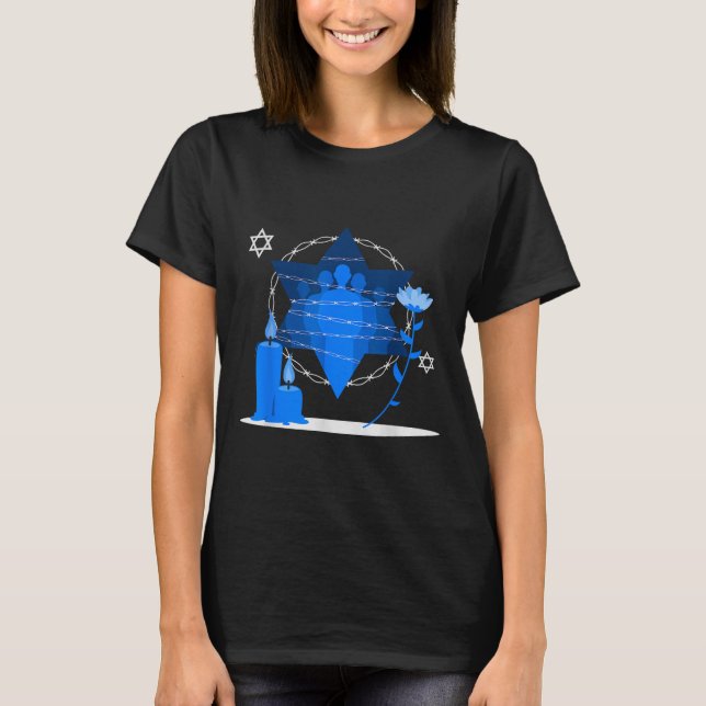 T-shirt Journée commémorative de l'Holocauste - Yom Hashoa (Devant)