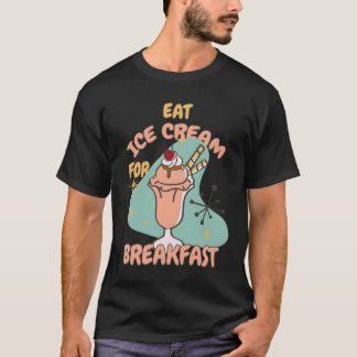 T-shirt Journée de la glace pour l'amour de yogourt glacé 