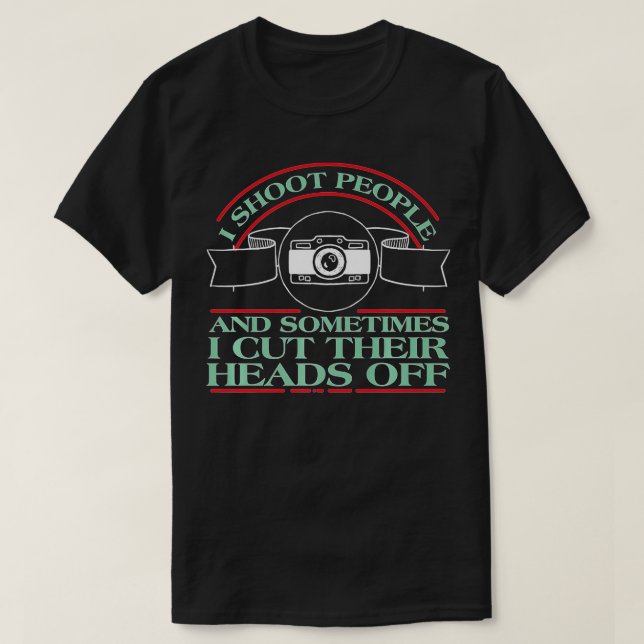 T-shirt Journée de la photographie - Cameraman Camera Phot (Design devant)