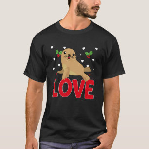 T-shirt Journée de la Saint-Valentin Cœurs Amour Otarie An