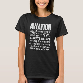 T-shirt Journee de l'Aviation Atterrissages Aviateur Pilot