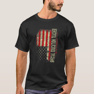 T-shirt Journée de l'enseignement spécial 4 juillet drapea