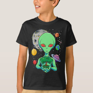 T-shirt Journée de l'espace Célébration Alien cosmique Arb
