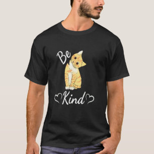 T-shirt Journée de l'unité Chat orange Sois gentil, Anti H