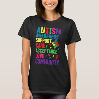 T-shirt Journée de sensibilisation à l'autisme Soutien aux