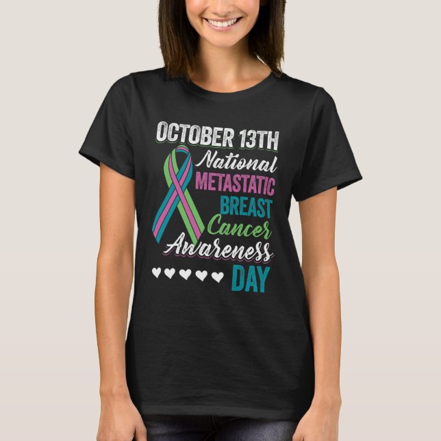 T-shirt Journée de sensibilisation au cancer du sein métas (Devant)