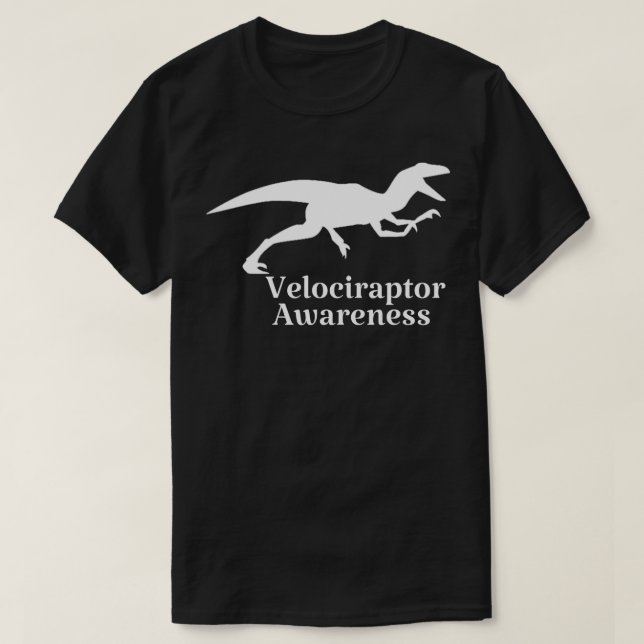 T-shirt Journée de sensibilisation au Velociraptor (Design devant)