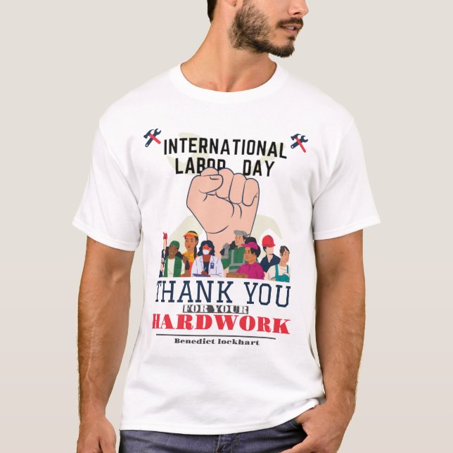 T-shirt Journée de solidarité des travailleurs avec le dra (Devant)