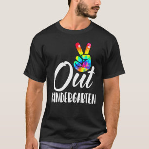 T-shirt Journée dernière De L'École Paix Sortir Maternelle