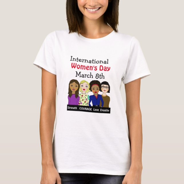 T-shirt Journée internationale de la femme 8 mars (Devant)