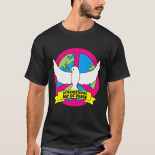 T-shirt Journée internationale de la Paix Dove Earth 21 se