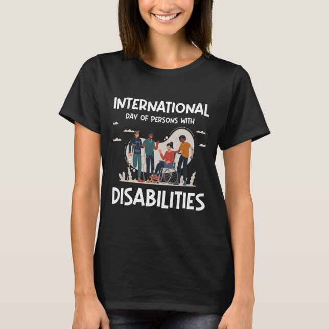 T-shirt Journée Internationale Des Personnes Handicapées (Devant)