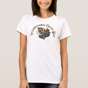 T-shirt Journée internationale du café Ladybug