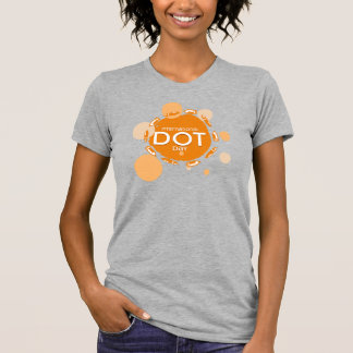 T-shirt Journée internationale du point Crayons orange