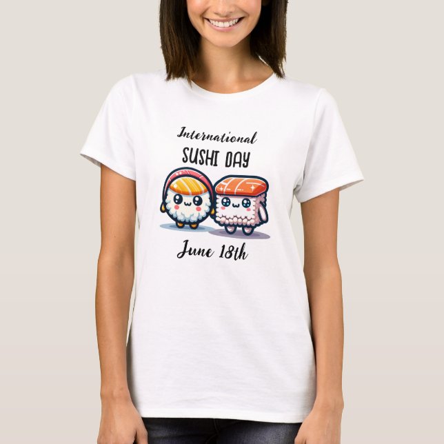 T-shirt Journée internationale du Sushi _ 18 juin (Devant)