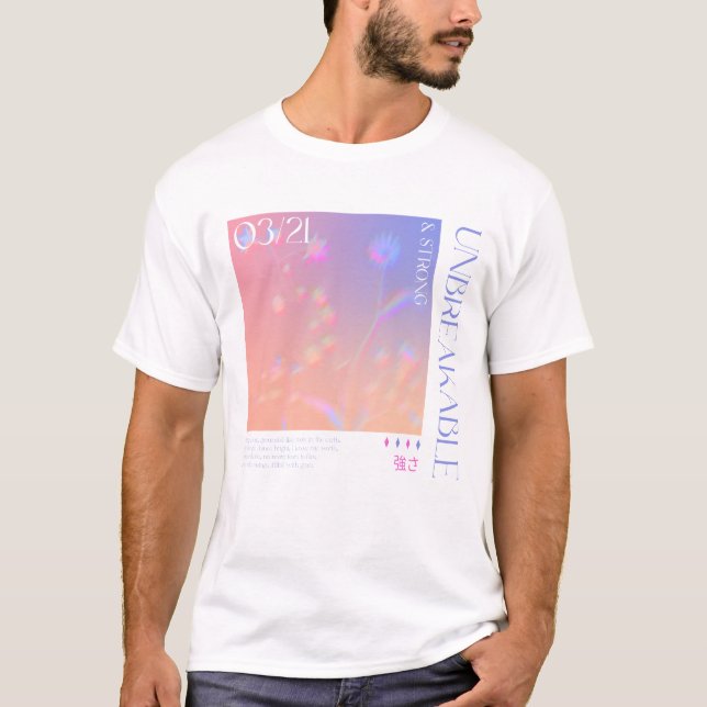 T-shirt Journée mondiale de la santé mentale - Fort et ind (Devant)