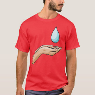 T-shirt Journée mondiale de l'eau main