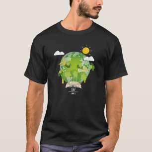 T-shirt Journée mondiale de l'environnement Travailler en