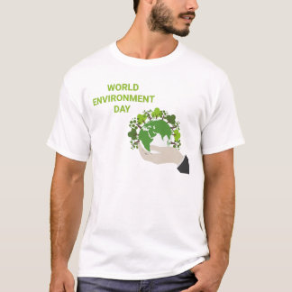 T-shirt Journée mondiale de l'environnement Travailler ens