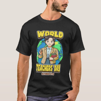 T-shirt Journée mondiale des enseignants le 5 octobre célè