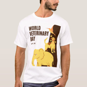 T-shirt Journée mondiale des vétérinaires