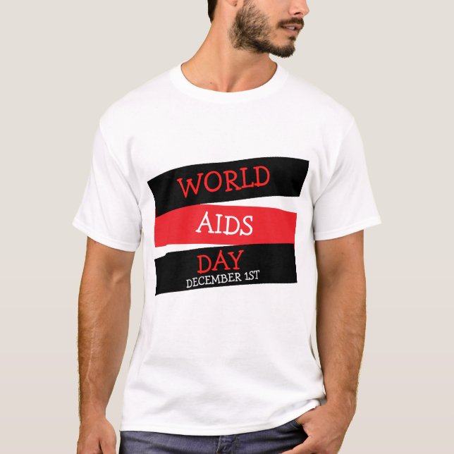 T-shirt Journée mondiale du sida 1er décembre Chemise à bo (Devant)