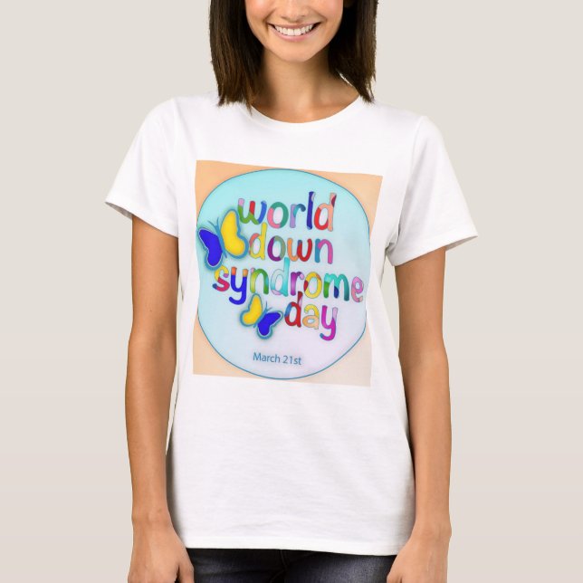 T-shirt Journée mondiale du syndrome de Down (Devant)