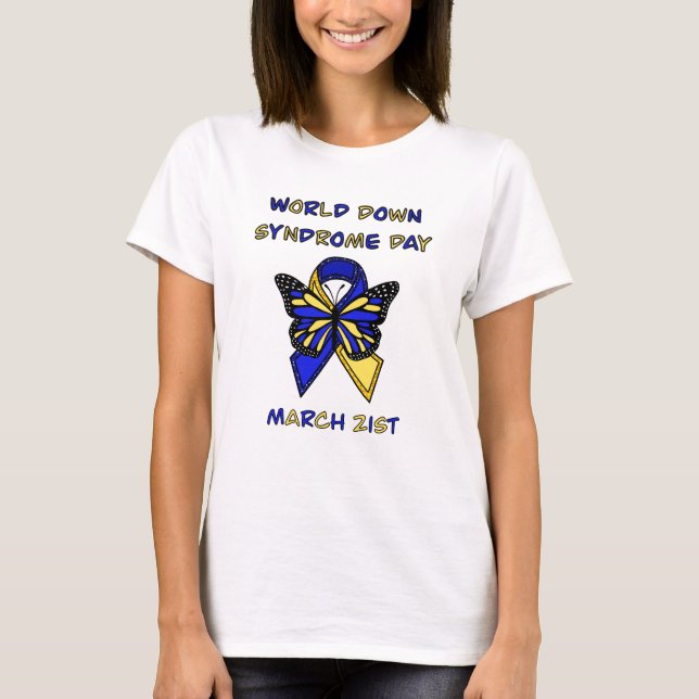 T-shirt Journée mondiale du syndrome de Down - 21 mars (Devant)