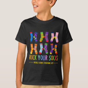 T-shirt Journée mondiale du syndrome de down rock chausset
