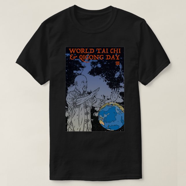 T-shirt Journée mondiale du Tai Chi amp Qi Gong (Design devant)