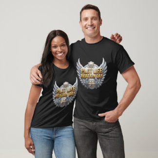 T-shirt Journée nationale de l'aviation Pilote Vie Ailes a