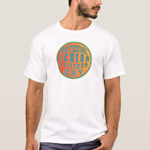 T-shirt Journée nationale des personnes âgées avec frontiè