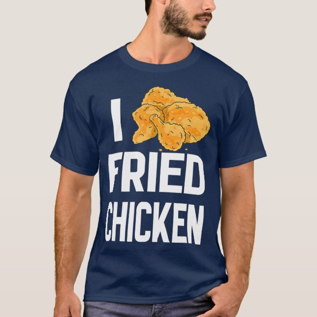 T-shirt Journée nationale du poulet frit J'aime le poulet  (Devant)