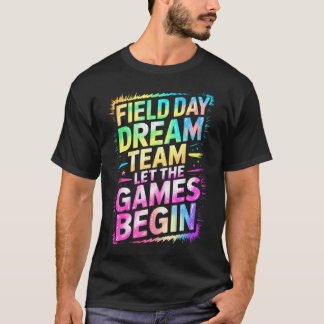 T-shirt Journée sur le terrain Équipe de rêve Mignonne Que