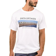 Jours Cottages Tee avec coordonnées et logo