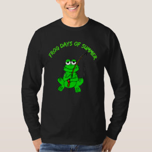 T-shirt Jours de grenouille d'été Pêche de la basse grenou