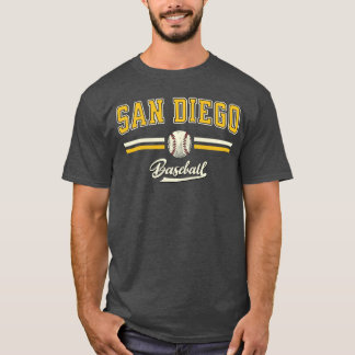 T-shirt Jours de match de baseball rétro SanDiego Vintage