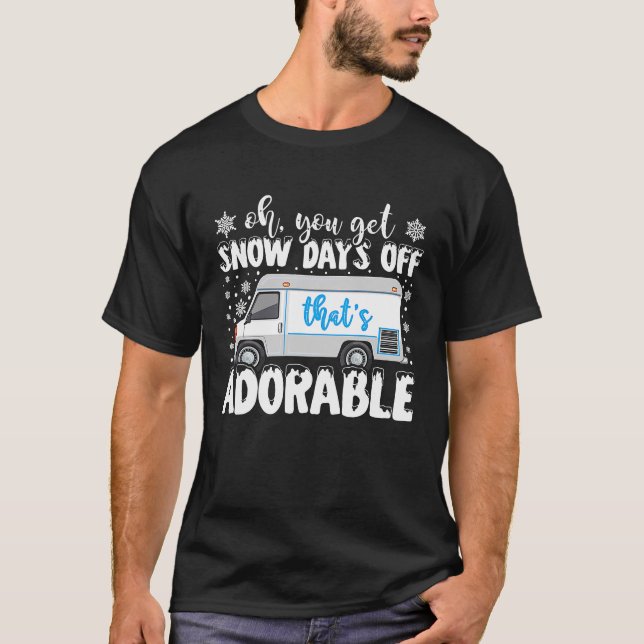 T-shirt Jours De Neige Hors Poste Poste Travailleur Mailma (Devant)