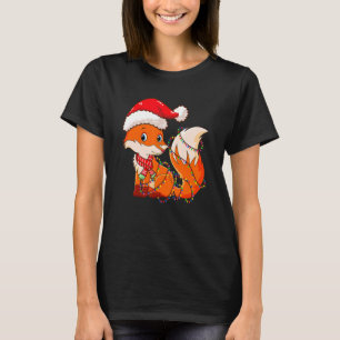 T-shirt Jours de Noël Fox porter Noël Casquette mou Fox