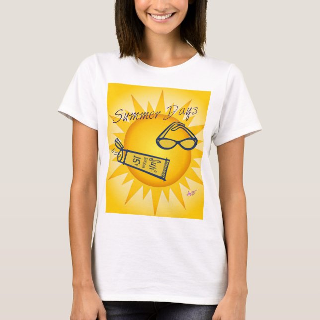 T-shirt Jours d'été Sunshine Débardeur (Devant)