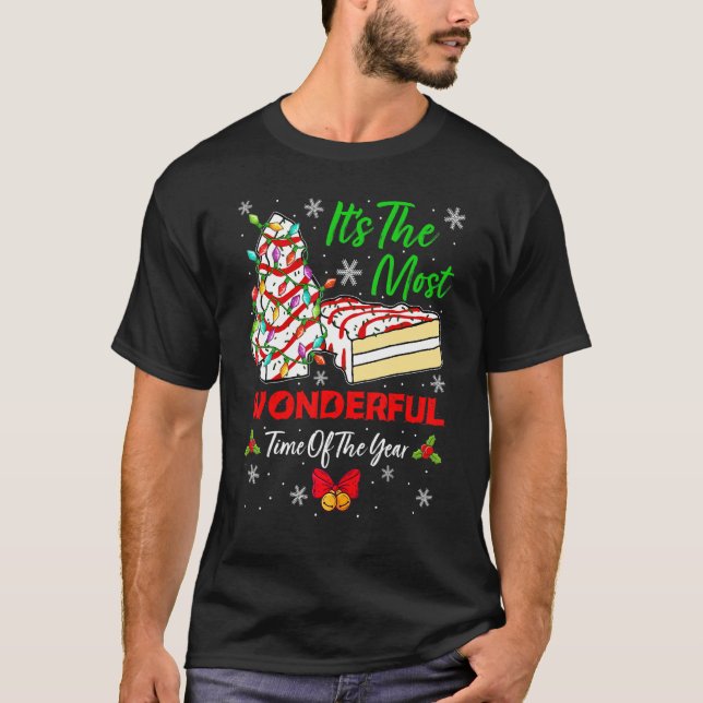 T-shirt Jours fériés Gâteau de Noël C'est le plus merveill (Devant)