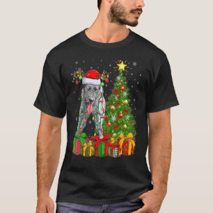 T-shirt Jours fériés Père Noël Irish Wolfhound Chien Chri