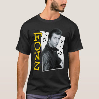 T-shirt Jours heureuxElle Fonz Notes de musique cadeau pou