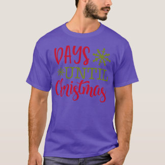 T-shirt Jours jusqu'à Noël ami cadeau de Noël