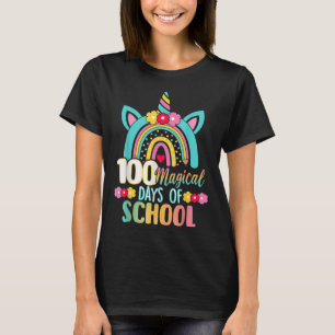 T-shirt Jours Magiques De L'École Unicorn Rainbow Teacher
